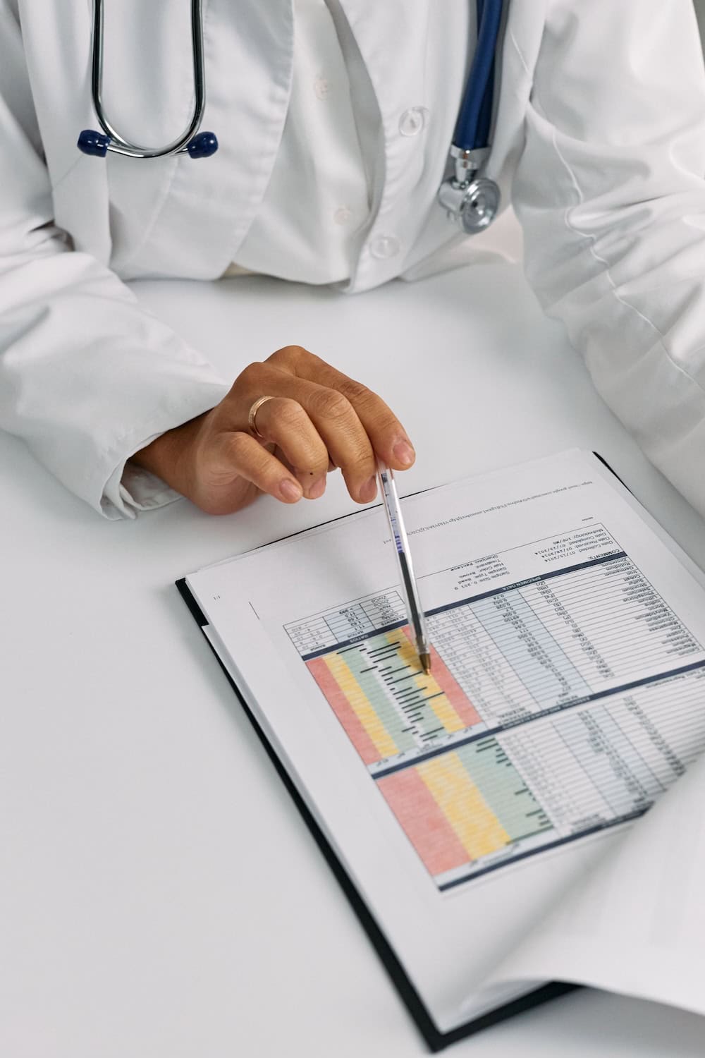 doctor with medical chart