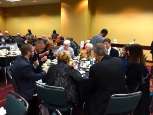Dan Ladendorf dines with family and friends at Table 1